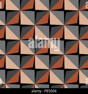 Vector papper stickers cut-out tile grange seamless pattern Stock Vector