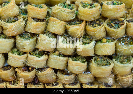 Baklava with pistachio Stock Photo