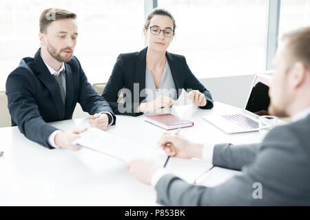 Business People Discussing Deal Stock Photo