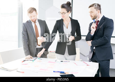 Modern Business Team Collaborating Stock Photo
