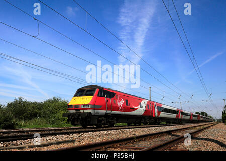 Virgin trains 82 230, East Coast Main Line Railway, Peterborough, Cambridgeshire, England, UK Stock Photo
