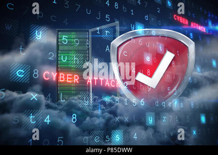 Composite image of virus background Stock Photo