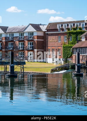 Complete Angler, Hotel and Restaurant, River Thames, Marlow, Buckinghamshire, England, UK, GB. Stock Photo