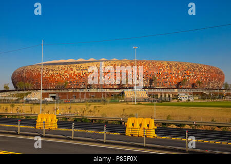 Johannesburg, South Africa, September 11, 2011,  FNB Soccer Stadium in Soweto Stock Photo