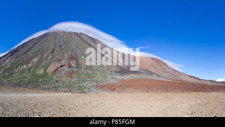 Teide and Montana Blanca in the national park of Tenerife Stock Photo