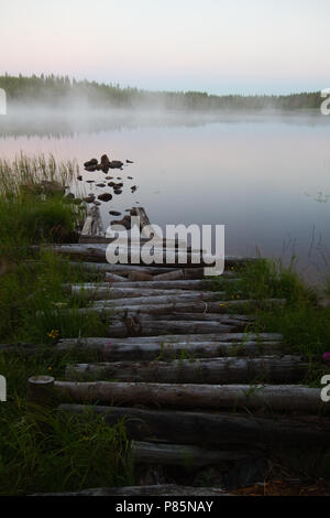 Taiga meer Finland, Taiga lake Finland Stock Photo - Alamy