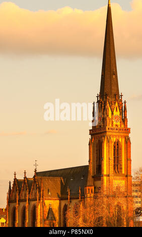 Dreikoenigs church, Frankfurt, Hesse, Germany Stock Photo