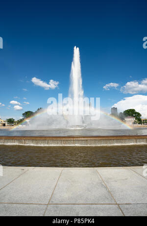 Point State Park Fountain in downtown Pittsburgh Stock Photo