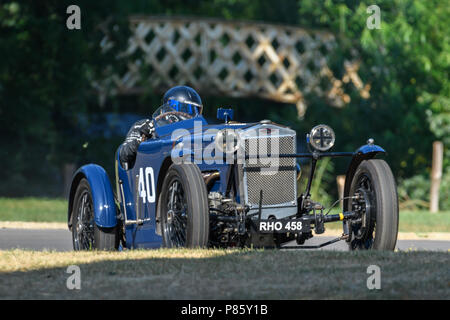 Classic car racing Stock Photo