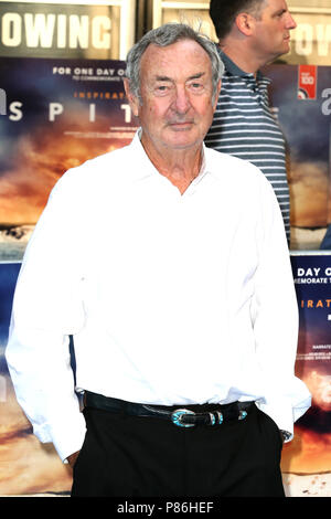 London, UK. 9th July 2018. Nick Mason attends the World Premiere of 'Spitfire' held at the Curzon Mayfair Credit: Mario Mitsis/Alamy Live News Stock Photo