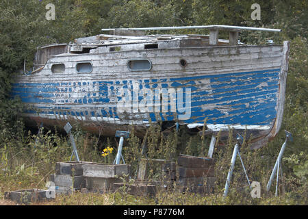 Old forgotten boat Stock Photo