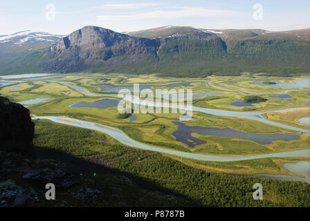 Skierfe and Rapaätno delta. The beauty of Northern Sweden