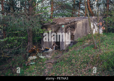 Old bunker near Breclav town in Czech Republic Stock Photo