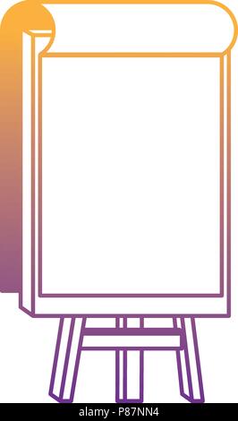paint canvas icon over white background, vector illustration Stock ...