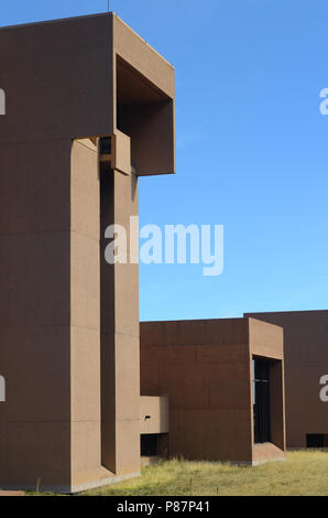 This building was designed by modernist architect I.M. Pei in 1961. Anasazi cliff dwellings inspired the architecture. The award-winning building was  Stock Photo