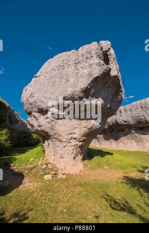 Rocks with capricious forms in the enchanted city of Cuenca, Spain ...