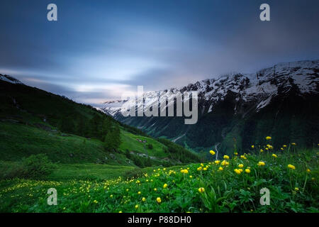 Lotschental Zwitserland, Lotschental Switzerland Stock Photo