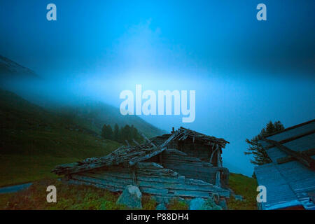 Lotschental Zwitserland, Lotschental Switzerland Stock Photo