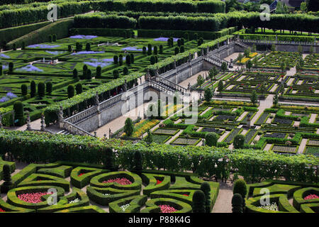 Villandry Garden, Villandry, Loire Valley, France Stock Photo