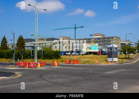 7 Juy 2018 The Ulster Hospital in Dundoald Belfast Northern Ireland in the process of much needed modernisation as the N.H.S celebrates its 70th Birth Stock Photo