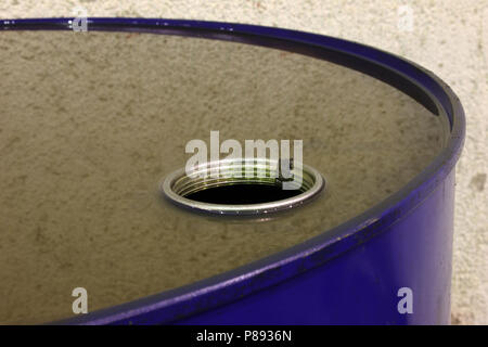 industrial oil cans Stock Photo
