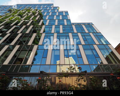 MILAN, ITALY - May 12, 2018: Bosco Verticale - Vertical Forest skyscraper with trees growing on balconies. Stock Photo