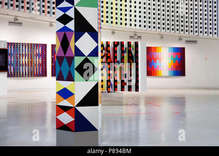 New Museum of art by Yaakov Agam - Israel, Rishon Lezion Stock Photo