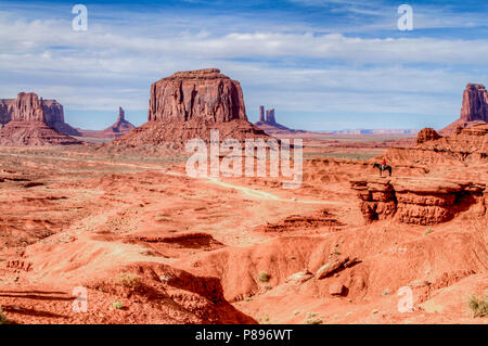 Western vista of Monument Valley Arizona Stock Photo