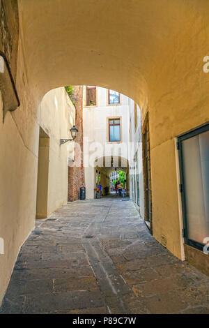 Street in the Italian Venice. Stock Photo