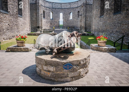 St Raphael Ruins is the site of the earliest Roman Catholic churches in Canada Stock Photo