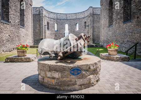 St Raphael Ruins is the site of the earliest Roman Catholic churches in Canada Stock Photo