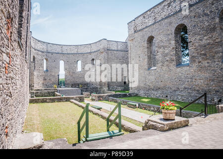 St Raphael Ruins is the site of the earliest Roman Catholic churches in Canada Stock Photo