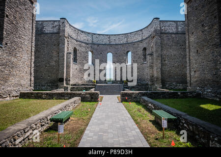 St Raphael Ruins is the site of the earliest Roman Catholic churches in Canada Stock Photo