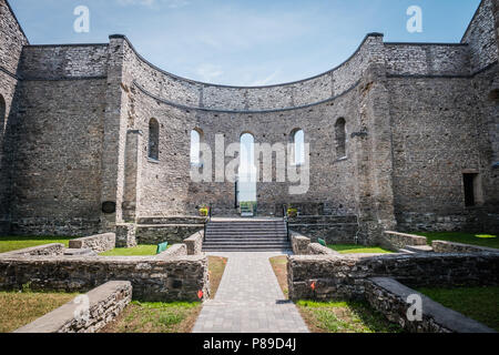 St Raphael Ruins is the site of the earliest Roman Catholic churches in Canada Stock Photo