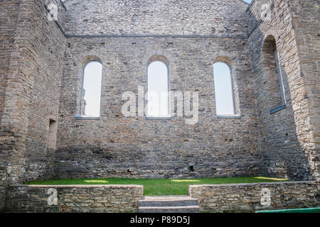 St Raphael Ruins is the site of the earliest Roman Catholic churches in Canada Stock Photo