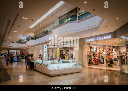 inside quebec city largest shopping mall Les Galeries de la Capitale Stock Photo