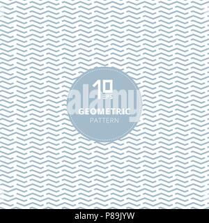 Geometric wave, wavy, chevron pattern pastel color abstract background. Vector illustration Stock Vector