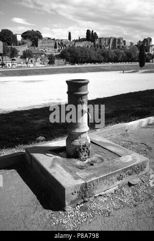 a nasone fountain at the Circus Maximus Stock Photo