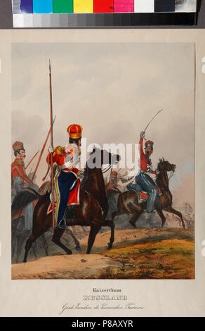 The Crimean Tatar Life Guard Squadron. Museum: Podstanitsky collection. Stock Photo