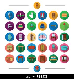 Retro, plumbing, furniture and other  icon in cartoon style. Shower, cabin, cloth icons in set collection. Stock Vector