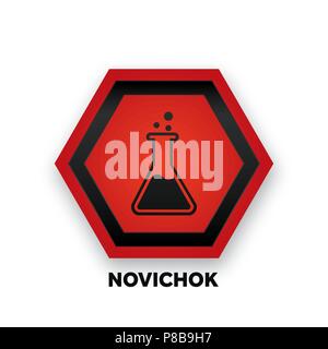 Novichock chemical nerve agent warning icon Stock Vector Image & Art ...