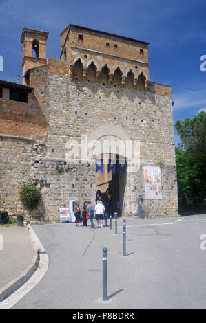 San Gimignano, Tuscany, Italy; June 22, 2024 - A view of the skyline in ...