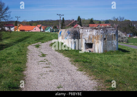 Old bunker in Suchohrad village in Malacky District in the Bratislava Region of western Slovakia Stock Photo