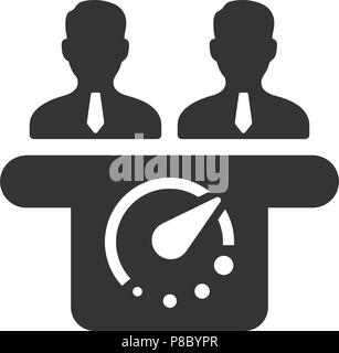 Office Desk Icon Stock Vector
