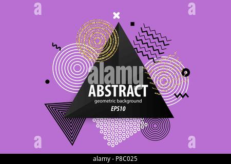 Holiday abstract geometric invitation Stock Vector
