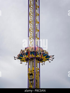 Mega Drop Calgary Stampede Alberta Canada Stock Photo