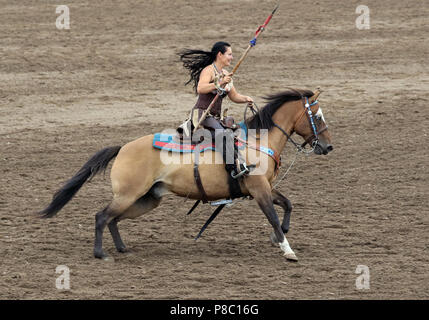 Gestuet Ganschow, chart, Amazonenshow Stock Photo