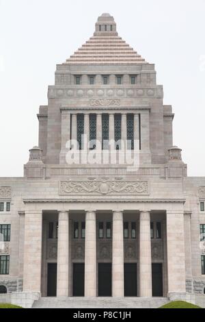 National Diet Building in Nagatacho, Chiyoda-ku, Tokyo city, Japan. Bicameral legislature of Japan. Stock Photo