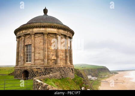 UK, Northern Ireland, Co Londonderry, Castlerock, Downhill Demesne, Mussenden Temple Stock Photo
