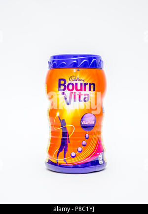 Jar of Cadbury Bournvita Stock Photo